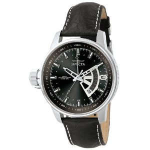 Invicta Men's 6515 Force Collection Lefty Stainless Steel Black Leather Watch