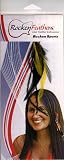 Rocken Feathers Sports Natural Hair Extensions Hand Made in the USA - Pittsburg Steelers Colors