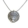 Pendant Silver Chain Jewelry for Women 1.5 inches (spndt009)