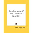 Developments Of Later Kabbalism - Pamphlet