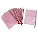 uxcell Student Office A4 Paper Document Zippered Folders Pockets Bags 12pcs Pink