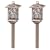 Malibu Outdoor One-Light Solar-Powered Mission Lights, Aged Brass Finish, 2-Pack #LZ602-2