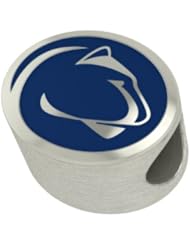 Penn State Nittany Lions College Bead Charm Fits Most European Style Bracelets Including Chamilia and More. Highest Quality Bead Available in Stock for Fast Shipping