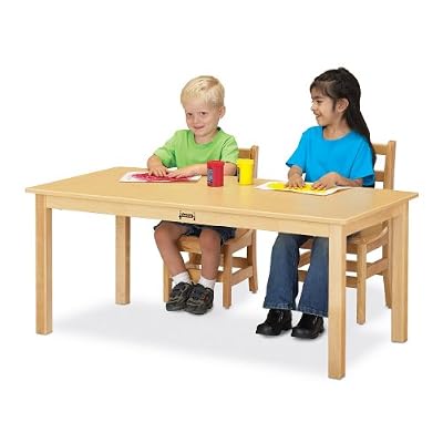 Large Multi-Purpose Rectangular Table - Butcherblock Height: 18