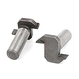 uxcell スロットアンダーカットルータービット T タイプ 12.7mmシャンク径 7.96mm切削深さ