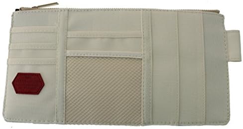 Newpioneer Car Sun Visor Point Pocket Case Organizer Pouch Bags Ticket Coin Id Cd DVD Card Storage Holder In-car Beige 1pcs