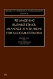 Review JAI Press  / Re-Imagining Business Ethics (Research in Ethical Issues in Organizations) (Research in Ethical Issues in Organizations)