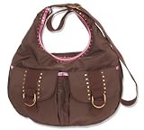 Caden Lane Brown Bag Pink Trim