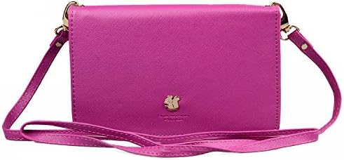 Katloo PU leather Cellphone Wallet Clutch Wristlet Handbag Phone Case with Shoulder Strap Crossbody Pouch Bag for iPhone 6S 6 Plus 5S 5C 4 Samsung Galaxy S6 S5 S4 Note 5 4 3 LG G3 Moto X G + Stylus