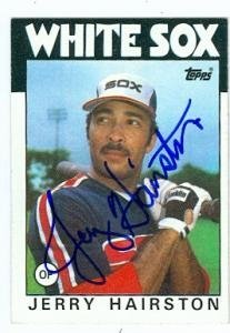 Jerry Hairston Autographed/Hand Signed baseball card (Chicago White Sox) 1986 Topps #778