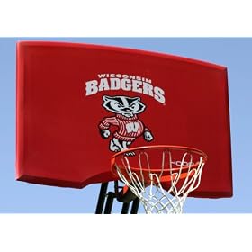 Wisconsin Basketball Backboard Cover by HoopFX by 
