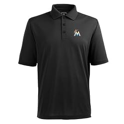 Florida Marlins MLB "Classic Pique" Polo Shirt (Black)