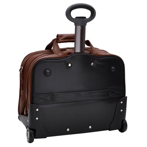 Siamod Ceresola 46004 Vernazza Collection Fly-Through Checkpoint-Friendly 17-Inch Detachable-Wheeled Laptop Case (Brown)