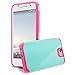HTC One A9 Case, RANZ® Hot Pink with Aqua Blue Hard Impact Dual Layer Shockproof Bumper Case For HTC One A9