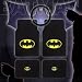 Batman Carpet Car Floor Mats and Steering wheel Cover Set