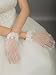 Artsywedding Voile Wrist Wedding Gloves with Sequined Lace-Ivory