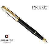 Sheaffer Prelude Black Onyx Laque /GT Fine Point Fountain Pen - SH-337-0F
