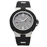 Bvlgari ALW38GVD Diagono Gray Dial Rubber Automatic Mens Watch by Bvlgari