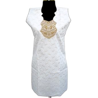 Beautiful Embroidered Patch Work & Rubber Printed Cotton Top From India
