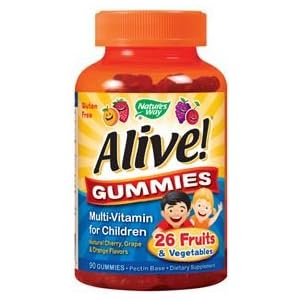 Natur\’s Way – Alive! Children\’s Multi-Vitamin Gummies – 90 Chew