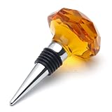 Amber Crystal Bottle Stopper