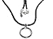 Giorgio Fedon Braided Black Leather with Silver title=