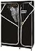 Designer Habitat - Double armoire effet canevas vêtements Rail Rangement en Noir