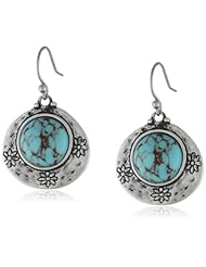 Lucky Brand Turquoise Colored Beaded Drop Earrings