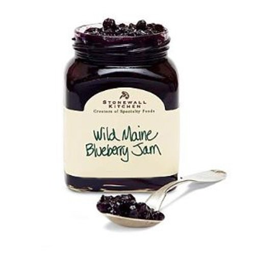 Stonewall Kitchen Mini Wild Maine Blueberry Jam, 3.75-Ounce Jars (Pack of 6)