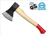 600g Axt Beil rheinische Form Kuhfußstiel Holzstiel TÜV/GS