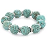 Lee Angel Roxanne Turquoise Beaded Stretch Bra