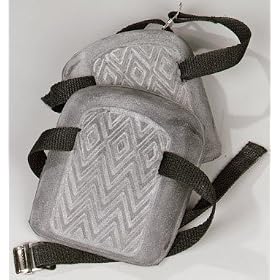 Click here to buy Custom LeatherCraft 317 Molded, Natural Rubber Kneepads by Custom Leather Craft.