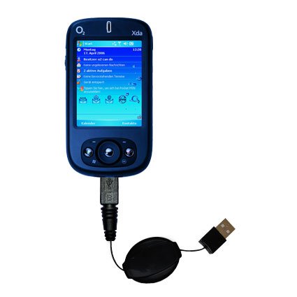 Retractable USB Cable for the O2 XDA Neo with Power Hot Sync and Charge capabilities - uses Gomadic TipExchange Technology