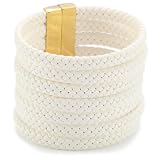Accessories & Beyond White Braided Leather
