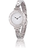Lulu Guinness Lulu Guinness Silver Bracelet Watch women's quartz Watch with white Dial analogue Display and silver silver Bracelet 0.95.0469