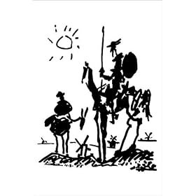 Pablo Picasso Don Quixote Deco Art Poster Print - 24" X 36"