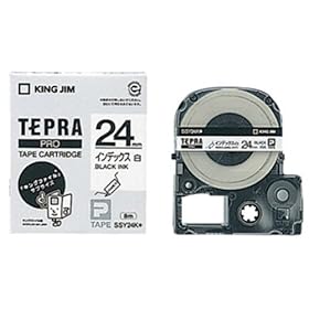 【クリックで詳細表示】KING JIM PROテープ インデックス用白ラベル SSY24K