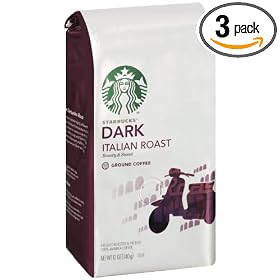 Starbucks Italian Roast Coffee, X-Bold, Ground, 12-Ounce Bags (Pack of 3)