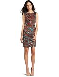 AK Anne Klein Women's Giraffe Printed Darted Sheath Dress