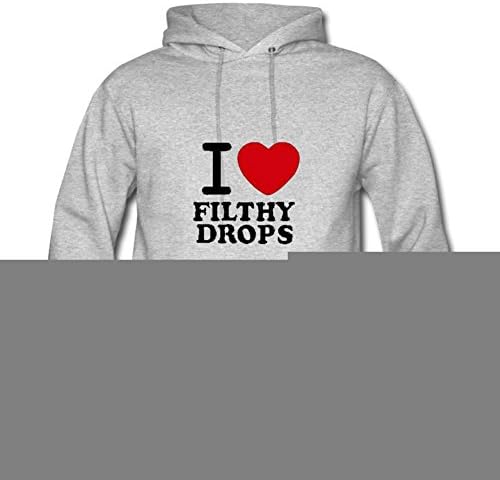 Hommcbr Grey X-large Styling I Heart Filthy Drops, Transparent Hoodies For Men