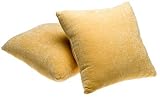 Arlee Woven Chenille 18-Inch Decorative Pillows, Butterscotch