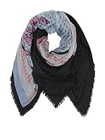 Plomo o Plata Fular (Negro / Azul)