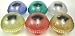 Set of 6 Solar Powered Mushroom Accent Lights Colored