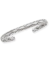 Sterling silver Byzantine cuff bracelet
