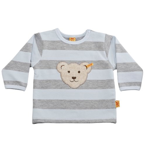 Steiff Unisex - Baby Sweatshirt 6122813, Gr. 68, Blau (baby blue 3023) Preisvergleich