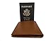 Travel Wallet and Passport Cover -RFID Blocking, Brown Leather Ideal for Men or Women
