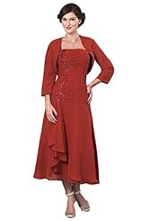 Wrap Crystal Evening Dress/Mother-of-the-Bride Dress/Prom Dress 