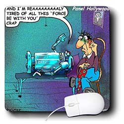  Londons Times Star Wars and Star Trek Cartoons - R2D2 In Therapy - Mouse Pads