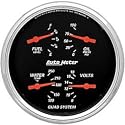 Autometer (1410 QUAD) Designer Black Series Quad Gauges - Quad Gauge