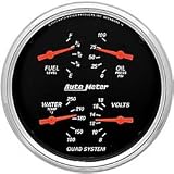 Autometer (1410 QUAD) Designer Black Series Quad Gauges - Quad Gauge